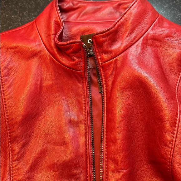 Danier Red Moto Leather Jacket 🔥 - Picture 13 of 13